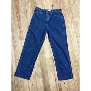 Vintage Lee Jeans Women 6L hemmed Blue Denim Regular Fit Straight Leg Style